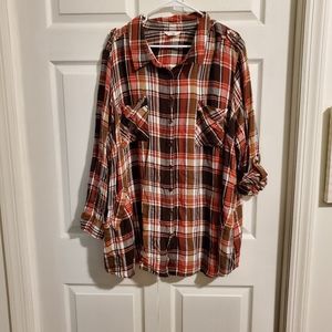 Flannel Plus Size shirt